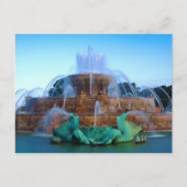 Buckingham Fountain - Chicago Postkarte (Vorderseite)