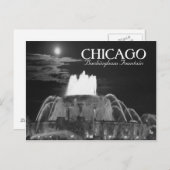 Buckingham Fountain Chicago Postkarte (Vorne/Hinten)