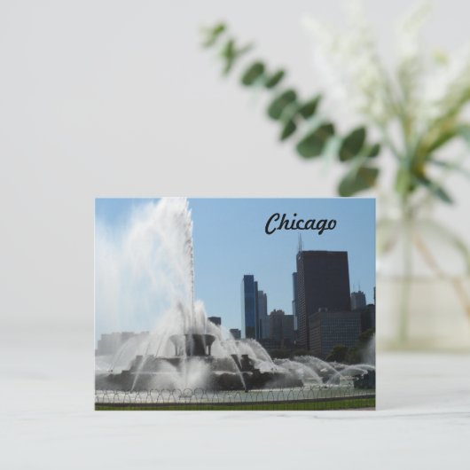 Buckingham Fountain - Chicago Postkarte (Stehend Vorderseite)