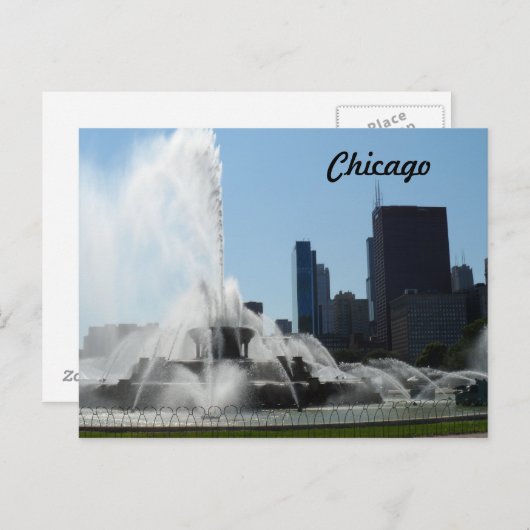 Buckingham Fountain - Chicago Postkarte (Vorne/Hinten)