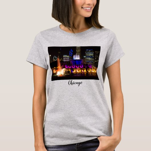 Buckingham Fountain Chicago T - Shirt (Vorderseite)