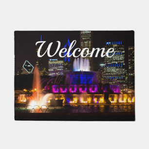 Buckingham Fountain Chicago Welcome Doormat Fußmatte