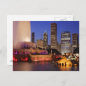 Buckingham Fountain in Dusk Postkarte (Vorne/Hinten)