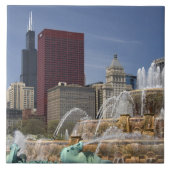 Buckingham Fountain in Grant Park Fliese (Vorderseite)