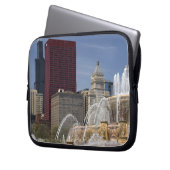 Buckingham Fountain in Grant Park Laptopschutzhülle (Vorderseite Links)