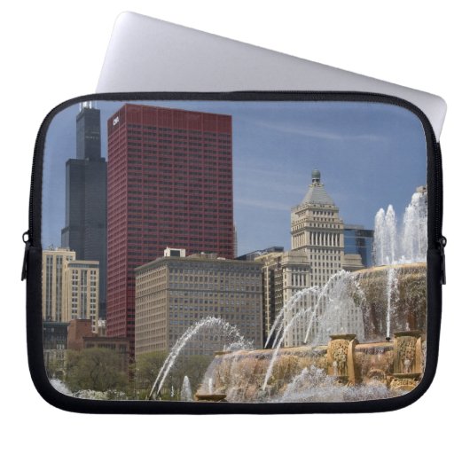Buckingham Fountain in Grant Park Laptopschutzhülle (Vorderseite)