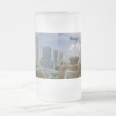 Buckingham Fountain - Mattierte Glasbierwanne Tass Mattglas Bierglas (Mittel)