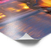 Buckingham Fountain Night View Fotodruck (Ecke)