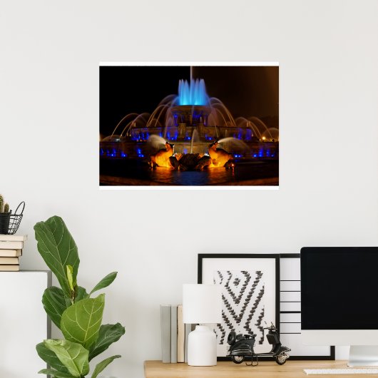 Buckingham Fountain Poster (Heimbüro)