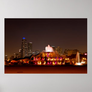 Buckingham Fountain Poster