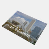 Buckingham Fountain Welcome Doormat Fußmatte (Schrägansicht)