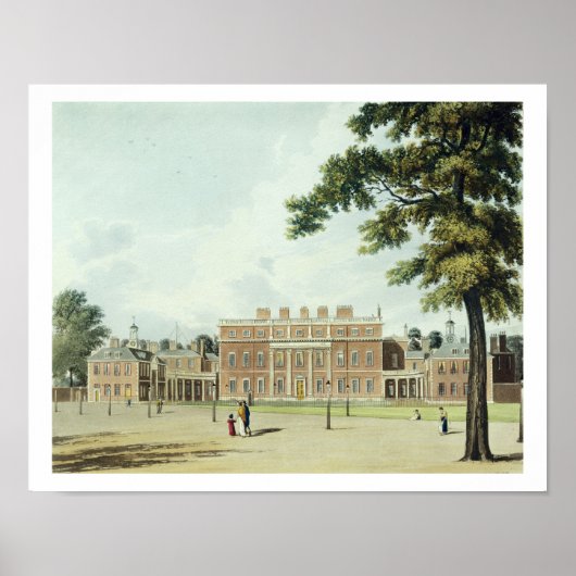 Buckingham House, aus "The History of the Royal R Poster (Vorne)