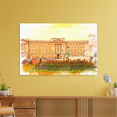 Buckingham Palace Aquarellbilder Leinwanddruck (Insitu (Wohnzimmer))