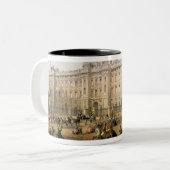Buckingham Palace, c.1862 (Farbelitho) Zweifarbige Tasse (Vorderseite Links)