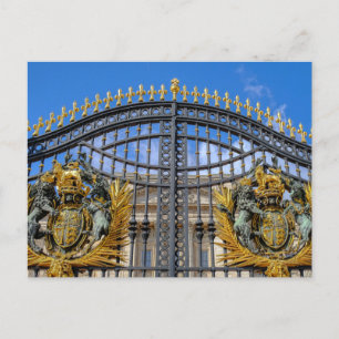 Buckingham Palace Gates, London UK Postcard Postkarte