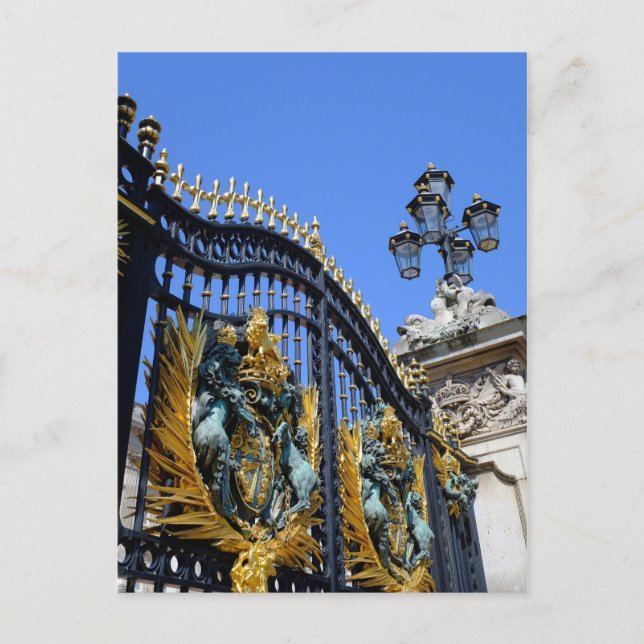 Buckingham Palace Gates, London UK Postcard Postkarte (Vorderseite)