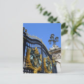 Buckingham Palace Gates, London UK Postcard Postkarte (Stehend Vorderseite)