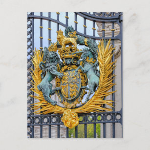 Buckingham Palace Gates, London UK Postcard Postkarte