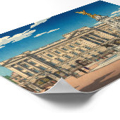 Buckingham Palace Japanese Woodblock Print Poster (Ecke)