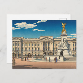 Buckingham Palace Japanese Woodblock Print Postkarte