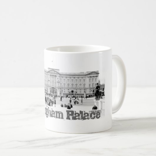 Buckingham Palace-Königsfamilie Kaffeetasse (VorderseiteRechts)