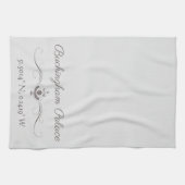 Buckingham Palace Latitude und Longitude Geschirrtuch (Horizontal)