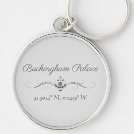 Buckingham Palace Latitude und Longitude Schlüsselanhänger