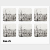 Buckingham Palace London.2006 Quadratischer Aufkleber (Blatt)