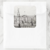 Buckingham Palace London.2006 Quadratischer Aufkleber (Tasche)