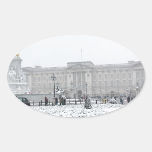 Buckingham Palace London Ovaler Aufkleber