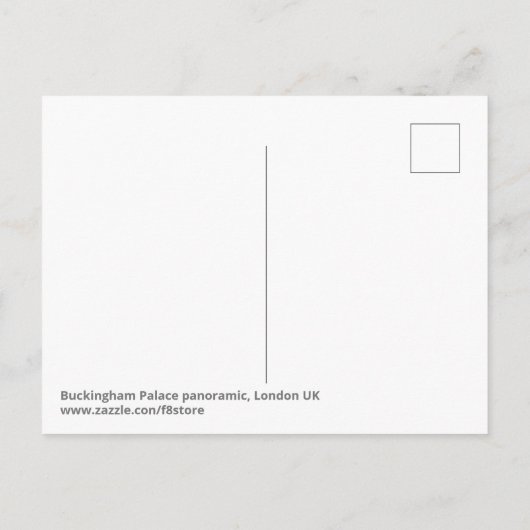 Buckingham Palace, London UK Postkarte (Rückseite)