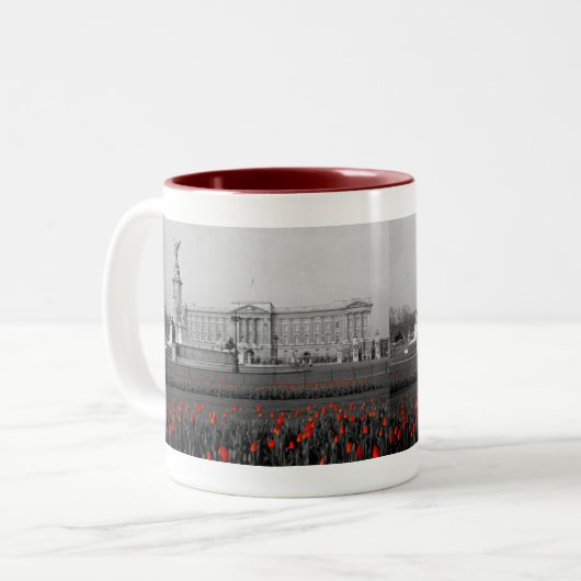 Buckingham Palace London Zweifarbige Tasse (Vorderseite Links)