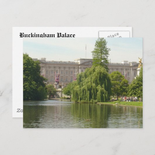 Buckingham Palace Postkarte (Vorne/Hinten)