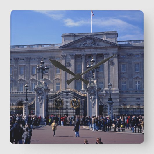 Buckingham Palace Quadratische Wanduhr (Vorderseite)