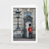 Buckingham Palace Queen's Guard in Sentry Box Karte (Vorderseite)