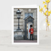 Buckingham Palace Queen's Guard in Sentry Box Karte (Gelbe Blume)