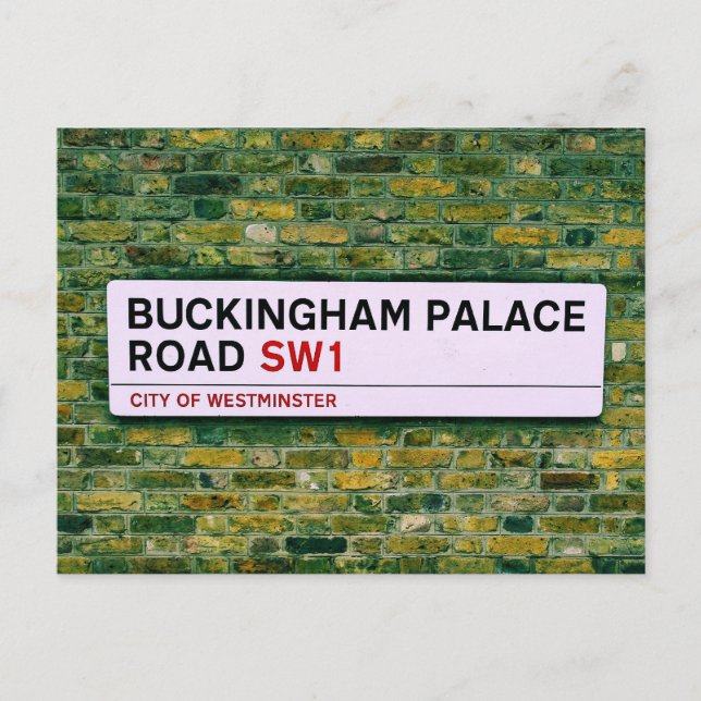 Buckingham Palace Road - London Postkarte (Vorderseite)