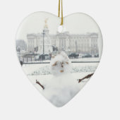 Buckingham Palace Snowman London Keramikornament (Rechts)