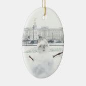 Buckingham Palace Snowman London Keramikornament (Rechts)