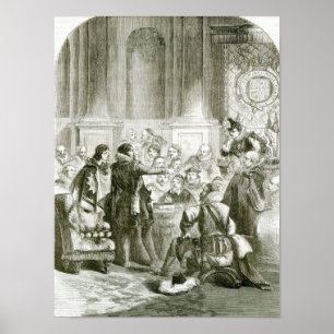 Buckingham vor dem Rat Poster