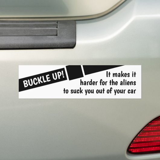 Buckle Up Aliens Are Coming To get You Autoaufkleber (Auf Auto)