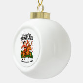 Buckle up Snowflake Rodeo Cowboy Weihnachten Keramik Kugel-Ornament (Rechts)