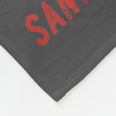 Buckle Up Snowflake Santa Cowboy Western Holiday C Fleecedecke (Ecke)