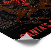 Buckle Up Snowflake Santa Cowboy Western Holiday C Poster (Ecke)