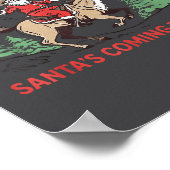 Buckle-up Snowflake Santa's Coming Soon Western Ch Poster (Ecke)