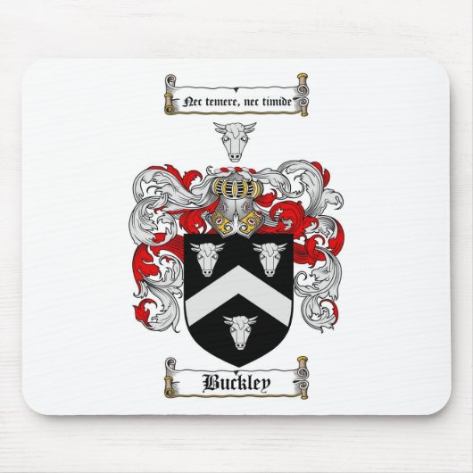 BUCKLEY FAMILIENWAPPEN - BUCKLEY WAPPEN MOUSEPAD (Vorne)