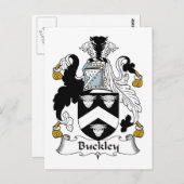 Buckley Familienwappen Postkarte (Vorne/Hinten)