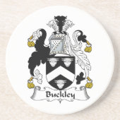 Buckley Familienwappen Sandstein Untersetzer (Vorne)