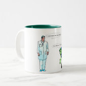 Bucklig-Tasse Zweifarbige Tasse (Vorderseite Links)