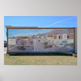 Bucklin, Kansas, Main Street Vintag Mural Poster
